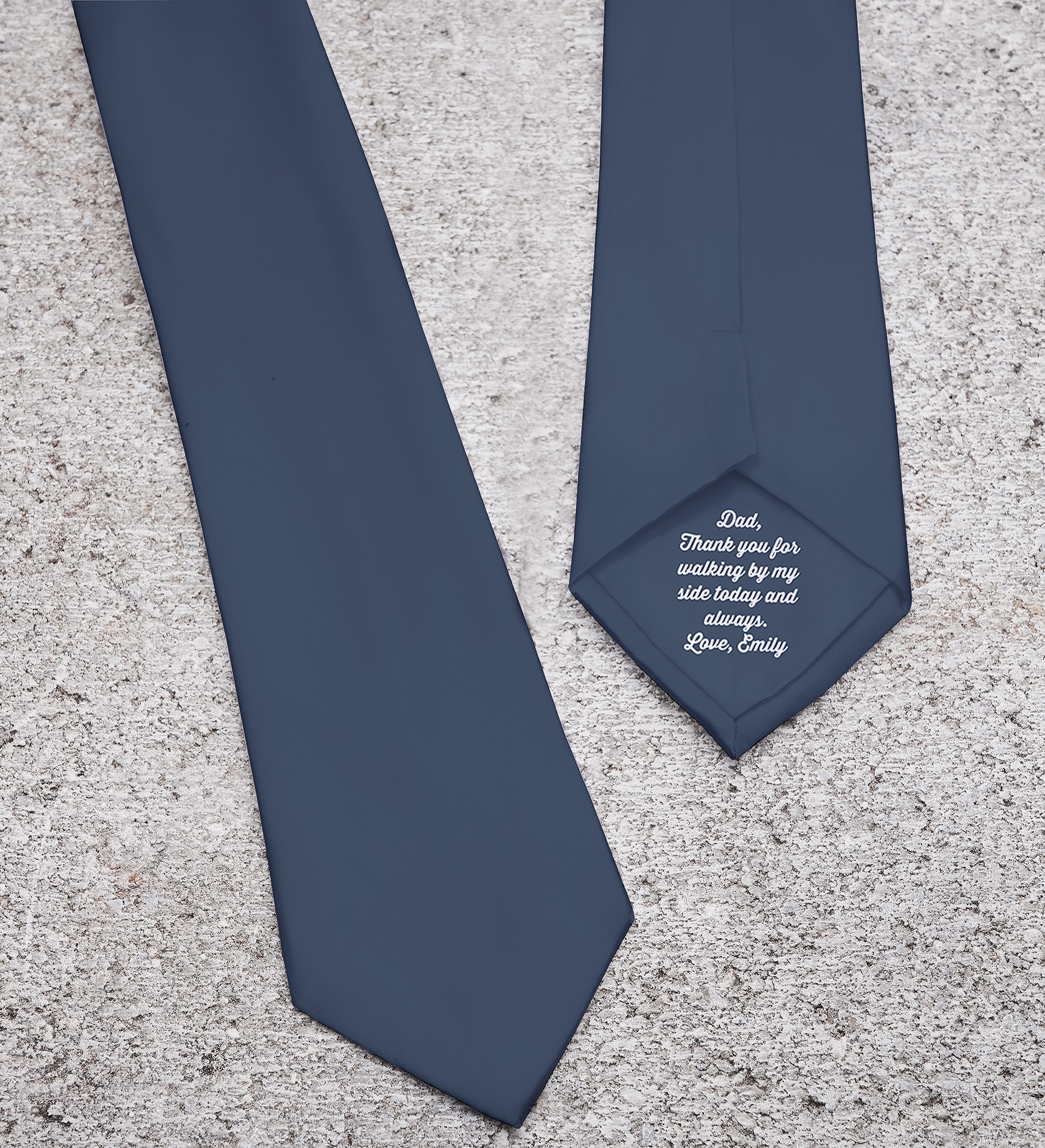 Secret Message Personalized Men&#39;s Tie